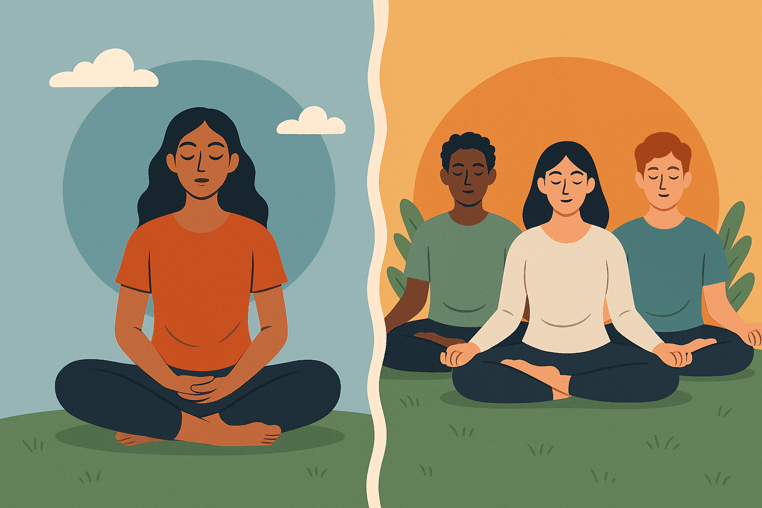 Solo vs Group Mindfulness Retreats: How to Choose the Right Format for Your Journey