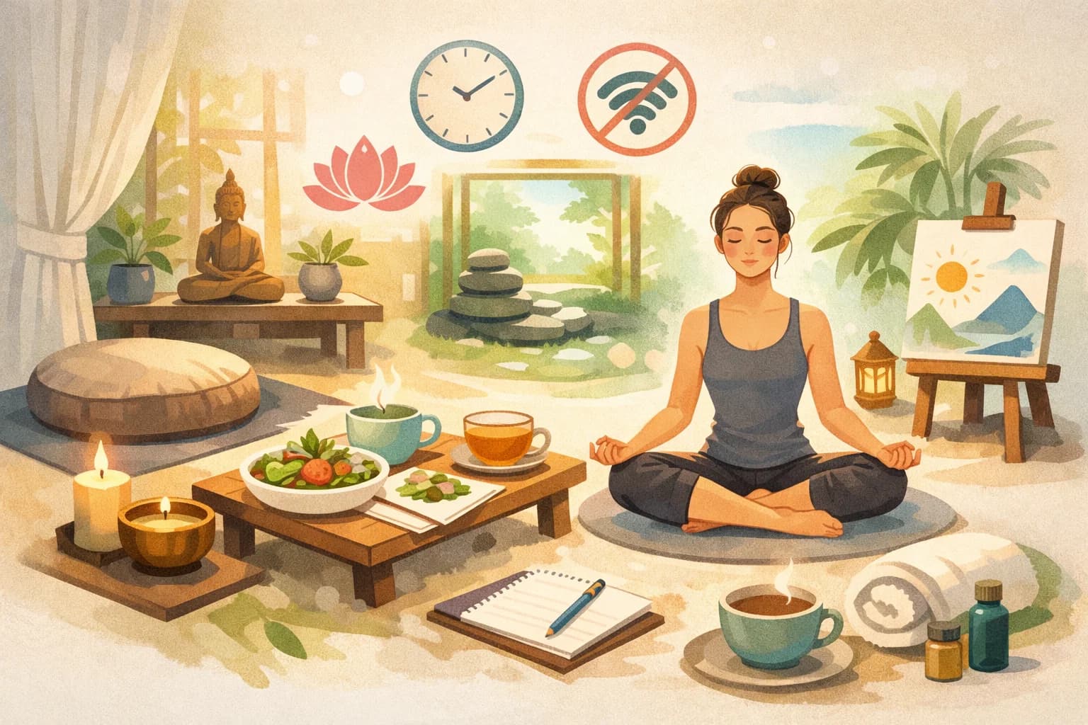 DIY Wellness Retreat : Plan Your Own At-Home Self-Care Escape