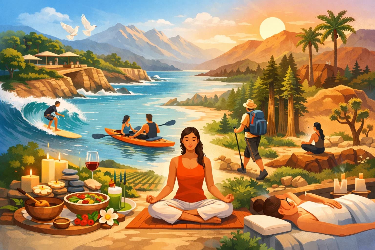 Best Retreats in California for Wellness, Relaxation, and Adventure