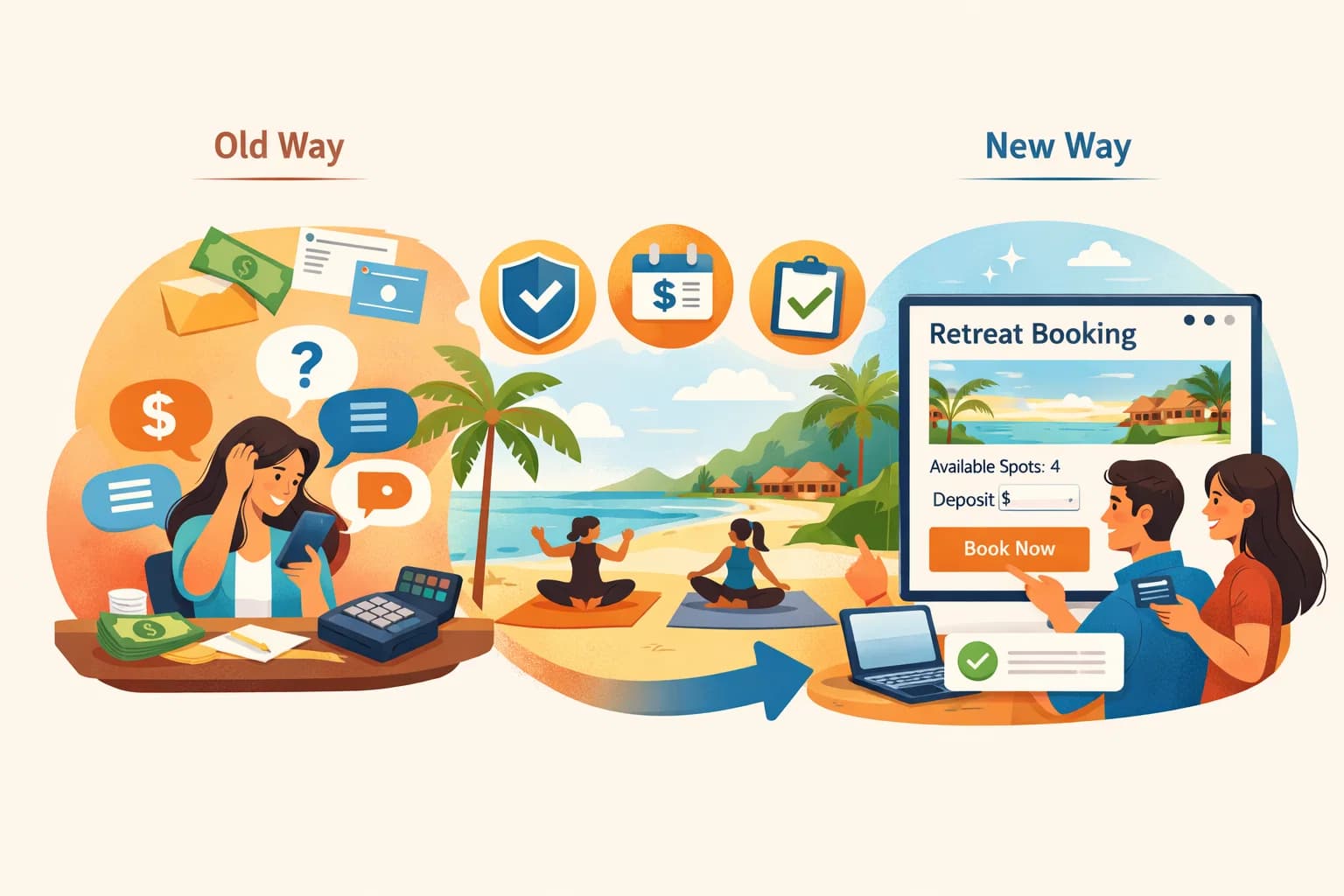 How to Sell Out a Retreat Faster With a Simple Booking System