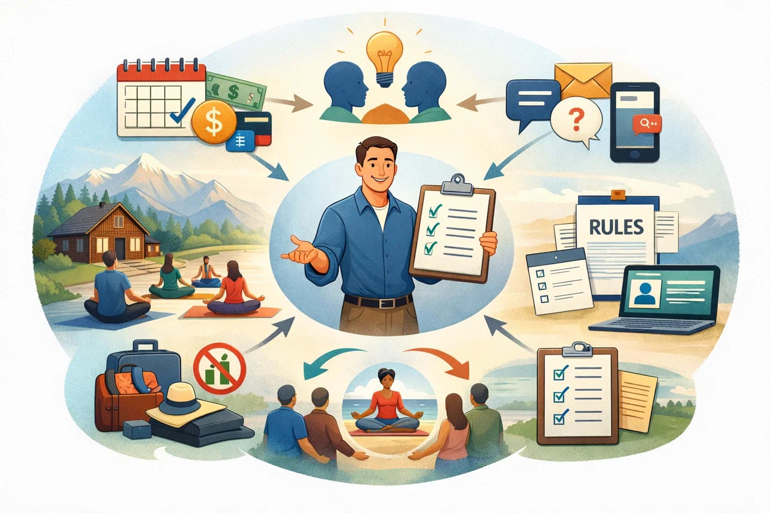 14 Top Tips for Retreat Management and Guest Expectations