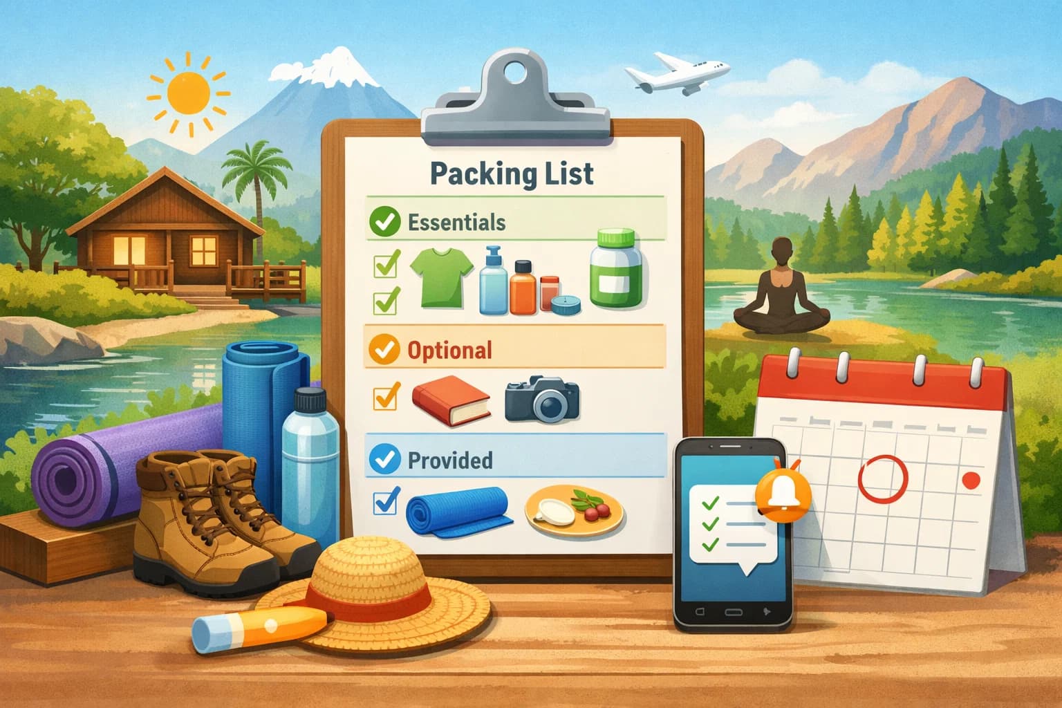 6 Wellness Host Tips: Creating a Guest Packing List for a Retreat