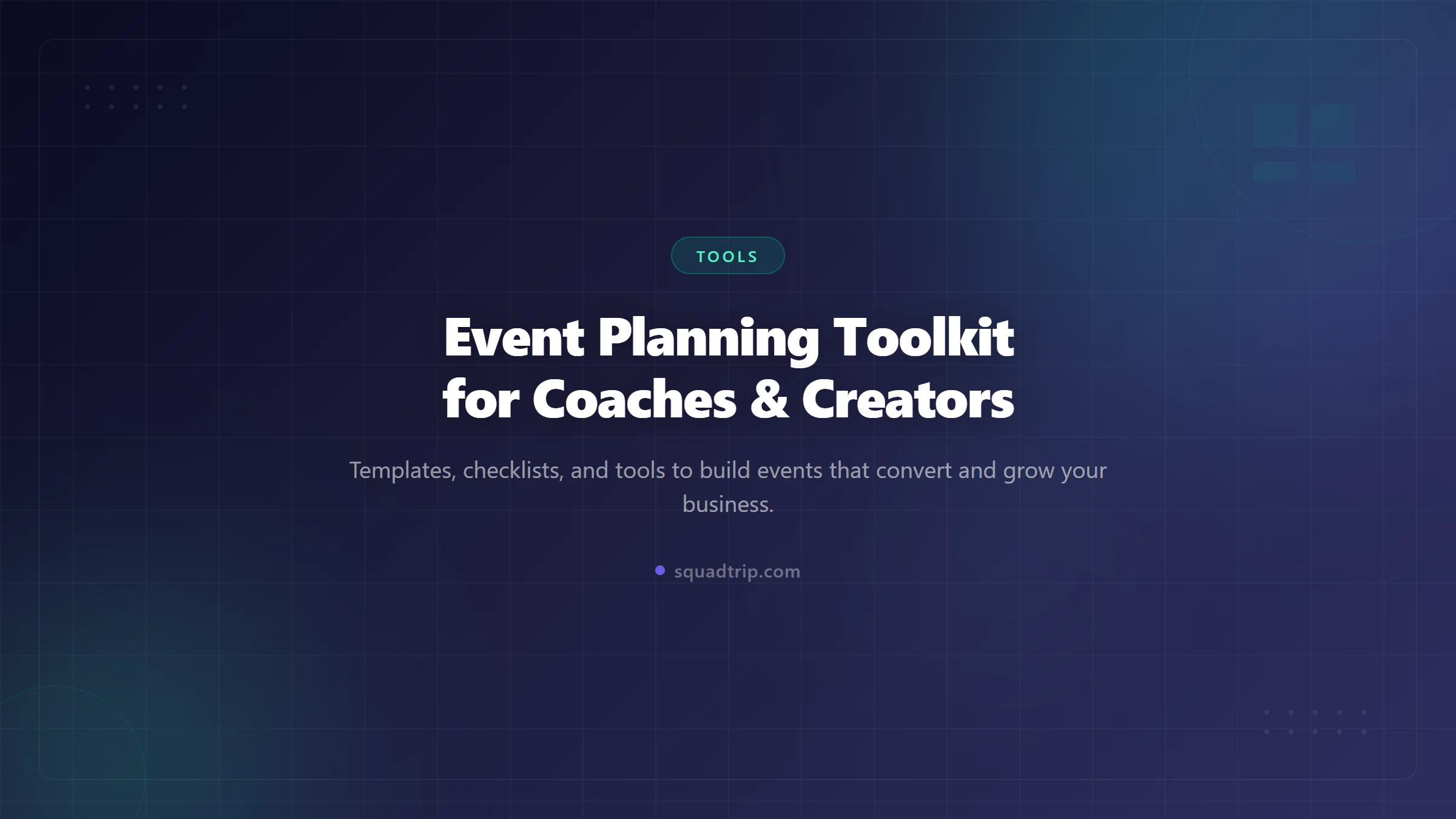 Event Tool Kit Examples Event Planning Toolkit for Coaches (2026)